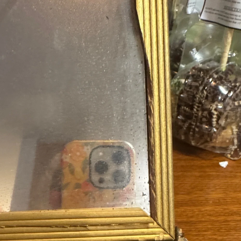 Vintage Framed Oval print in jewelery box